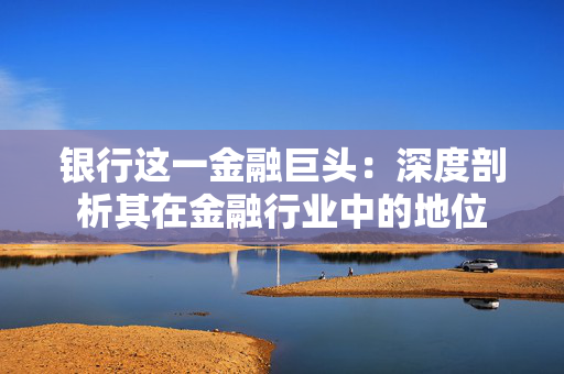 银行这一金融巨头：深度剖析其在金融行业中的地位