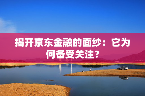 揭开京东金融的面纱：它为何备受关注？