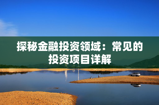 探秘金融投资领域：常见的投资项目详解