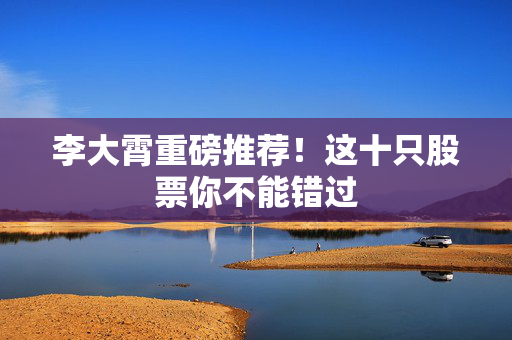 李大霄重磅推荐！这十只股票你不能错过